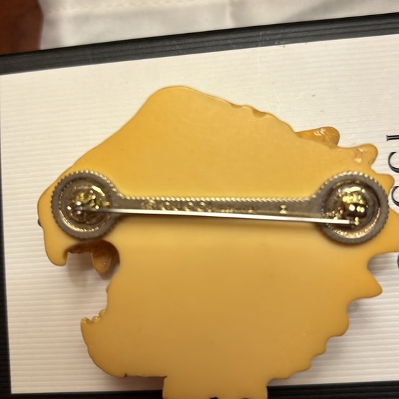 💯% Authentic Gucci Resin Crystal Rajah Brooch - Picture 7 of 7